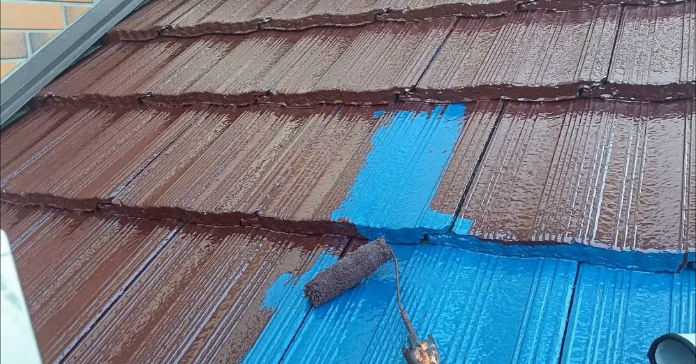 兵庫県宝塚市 セメント瓦屋根の塗装工事を行いました!