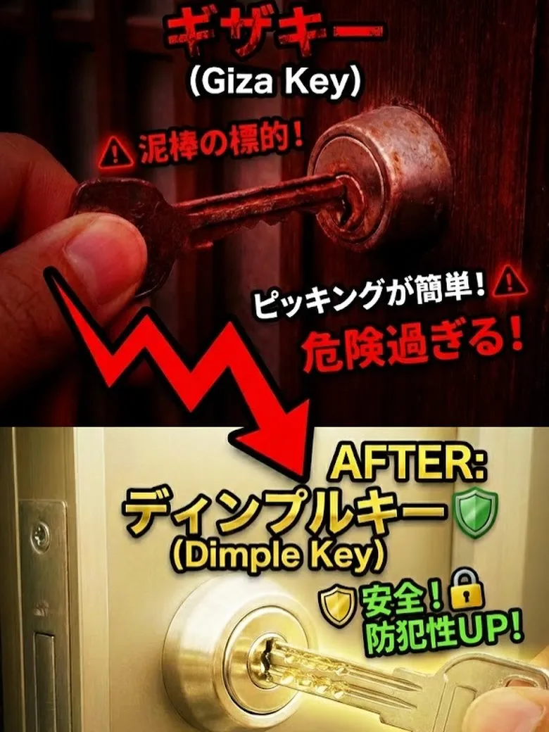 大阪府堺市 防犯性アップ ドアノブ交換🤩